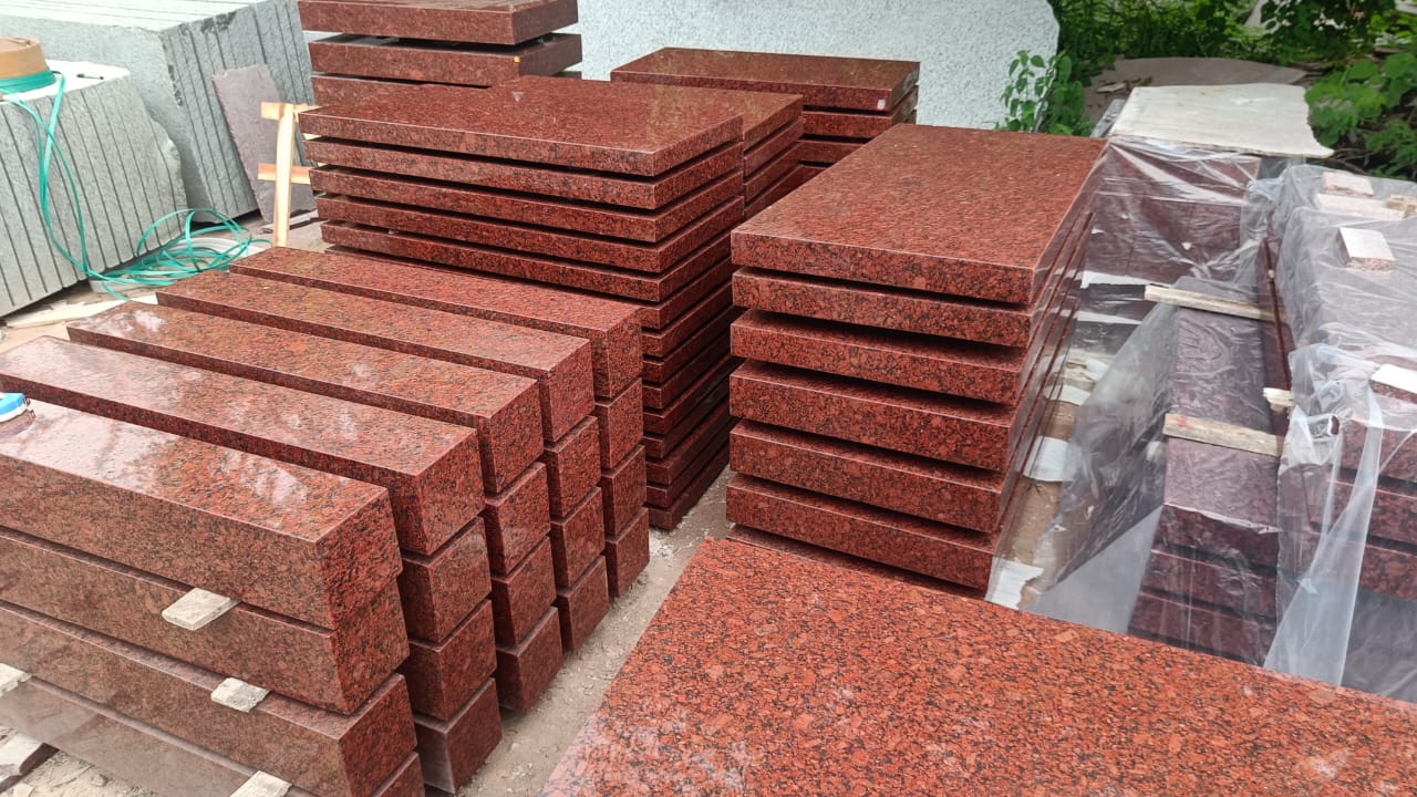 Red Granite Slab